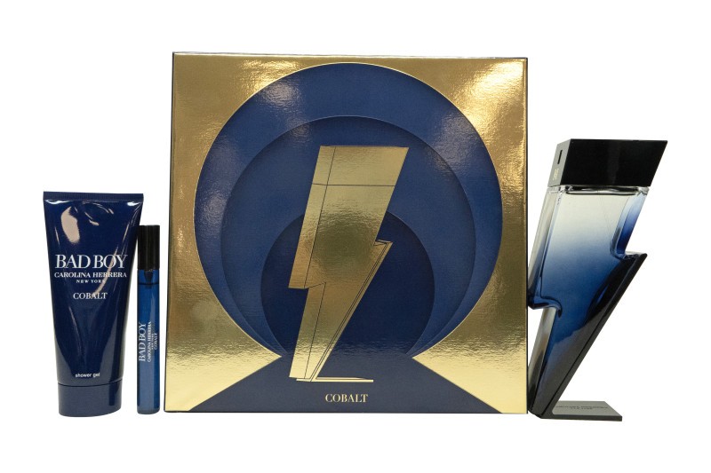 Carolina Herrera Bad Boy Cobalt Eau De Parfum 100Ml Spray Set - Image 2