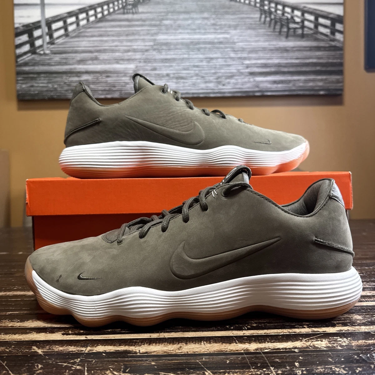 Nike Hyperdunk 2017 Premium‎ Low Olive Gum Leather Mens Size 9 US sneakers Nike Hyperdunk 2017 Premium Low Olive Gum | eBay main image 3