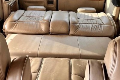 2002 E250 Ford Econoline Explorer Conversion Van 3rd Row Power Sofa Bed Seat