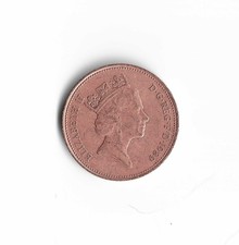 1989 United Kingdom - 2 Pence - 972 - Bronze - 7.1g
