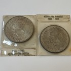 Two 1970 Netherlands 10 Gulden Silver Coins–Nederland Herrijst 1945-1970 – Que — photo 1