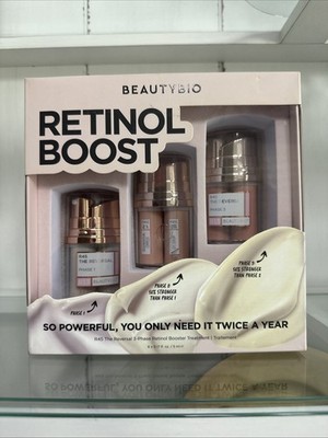 BeautyBio R45 The Reversal 3 Phase Retinol Booster Treatment Set ~ 6 x 0.17 oz
