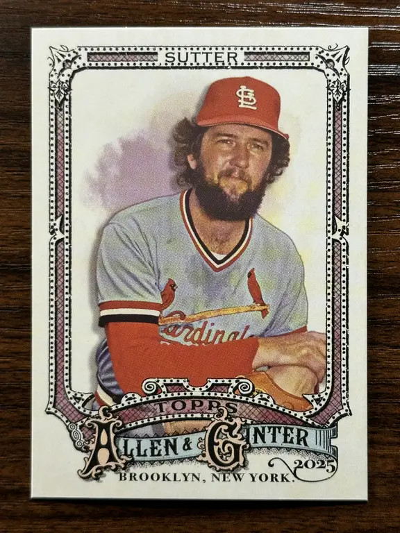 2025 Topps Allen & Ginter Bruce Sutter Cardinals Base High Number SP #313
