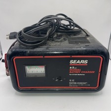 Vintage Sears 62 Amp 12 Volt Manual Battery Charger  Tested 200.71206