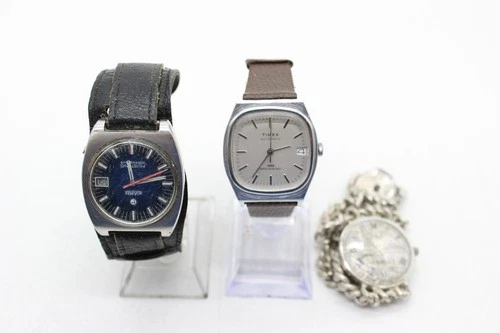 Fx3 Vintage Gents Automatic Wristwatches Inc Roamer, Anker & Timex Running