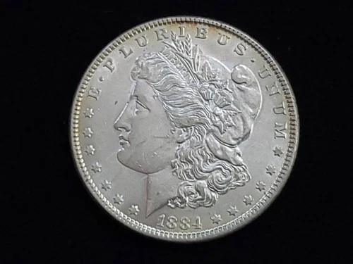 1884 Morgan Silver Dollar Uncirculated Some toning on Reverse NICE!