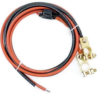 WATTSTUNDE Batteriekabel mit Sicherung und Polklemme - 1,5m (10mm²)