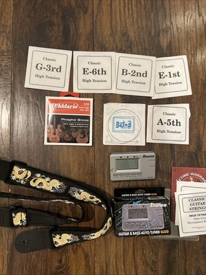 Lot of D'Addario EJ15 , Ibanez GU20, SET of 6 strings, Planet Waves Strip