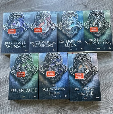 7x Andrzej Sapkowski - The Witcher - Die Hexer Saga - 5 Bände + 2x Vorgeschichte