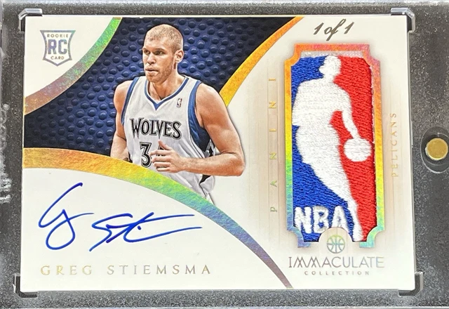 2013-14 Alex Len Panini Immaculate Rookie RC LA Lakers Logo Logoman Auto #1/1