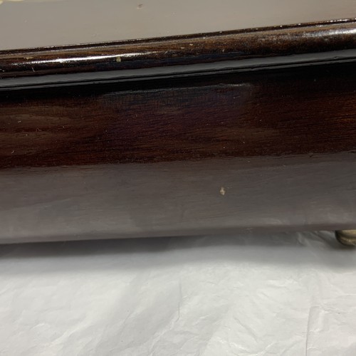 VINTAGE Wood Lacquer Chest JEWELRY BOX Rosalco 1987 COMMODORE Painted FLOWERS - Picture 10 of 12