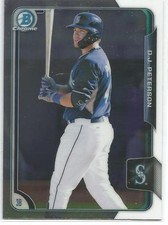 D.J. Peterson Seattle Mariners 2015 Bowman Chrome Draft Prospect