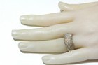 14k yellow white gold 2.43ct diamond French set pave band anniversary ring 7.4g — photo 9