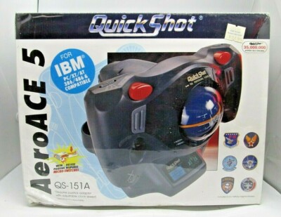 CIB Aeroace 5 Quickshot Flight Yoke Complete New IBM PC