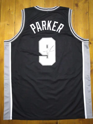Maillot de basket San Antonio Spurs signé Tony Parker avec COA Beckett - Photo 1/4