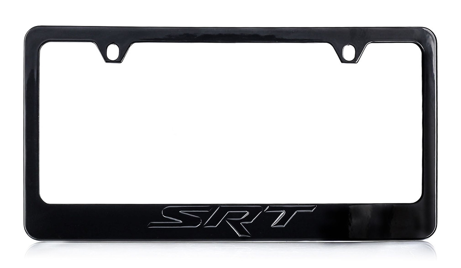 Dodge SRT Bottom Engraved License Plate Frame (Matte Black)