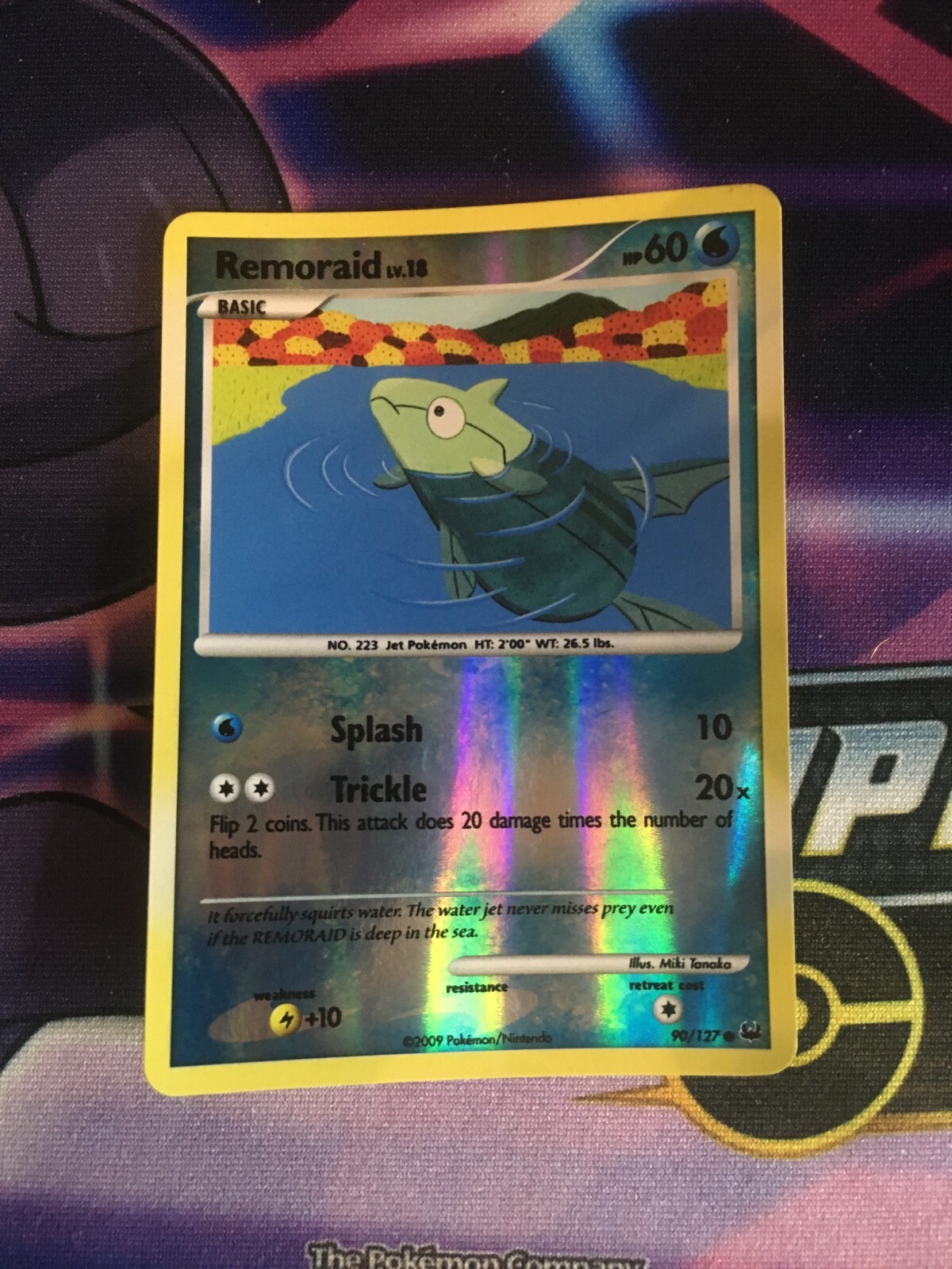 Remoraid - 90/127 - Reverse Holo -  Platinum base Pokemon - NM