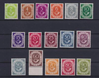 Bund 123-38 Posthornsatz postfrisch Fotoattest Schlegel (xv21) - Bild 1 von 2