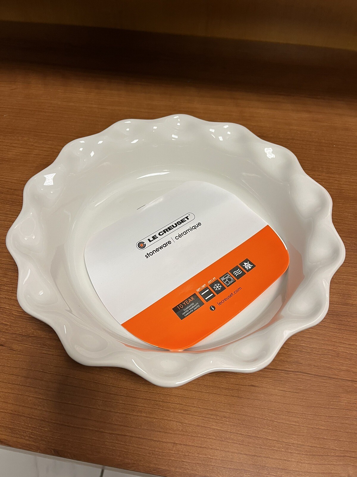 Le Creuset Round Pie Dish in White eBay