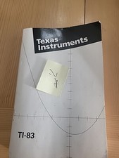 Texas Instruments TI-83 Plus Graphing Calculator Guide Book Manual Only