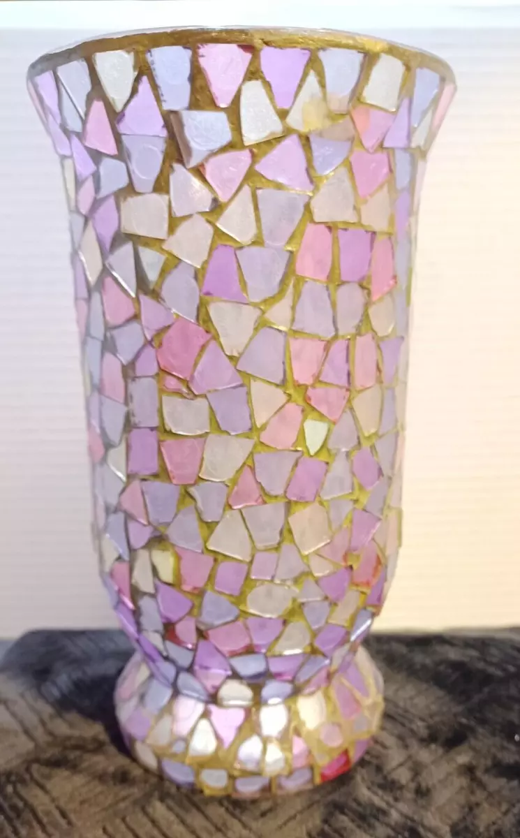 Mosaic hurricane lamp deals