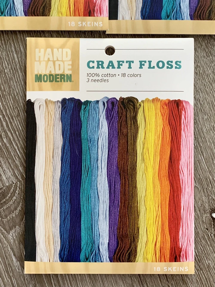 Craft Floss Hand Made Modern Craft Floss Cotton 18-Color Lot of 3 New Crafting - Image 3 of 4