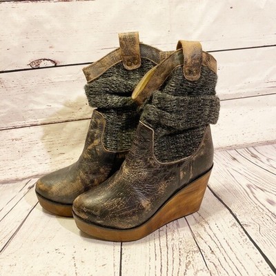 bed stu wedge boots