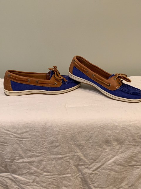 blue boat shoes womens