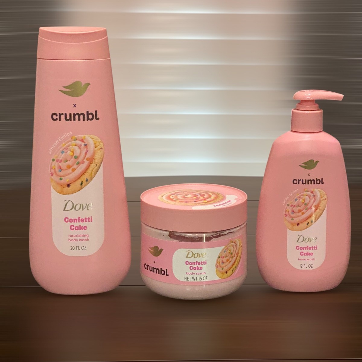 Dove x Crumbl — CONFETTI CAKE Limited Edition (Set Of 3) | eBay