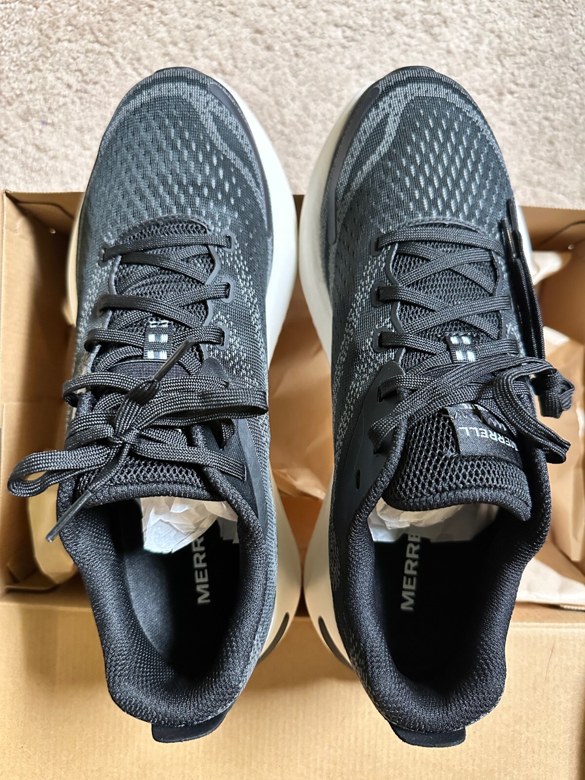 Merrell Uomo MORPHLITE Scarpe da Trail Running Escursionismo Sneaker Nero Taglia 9 NUOVE