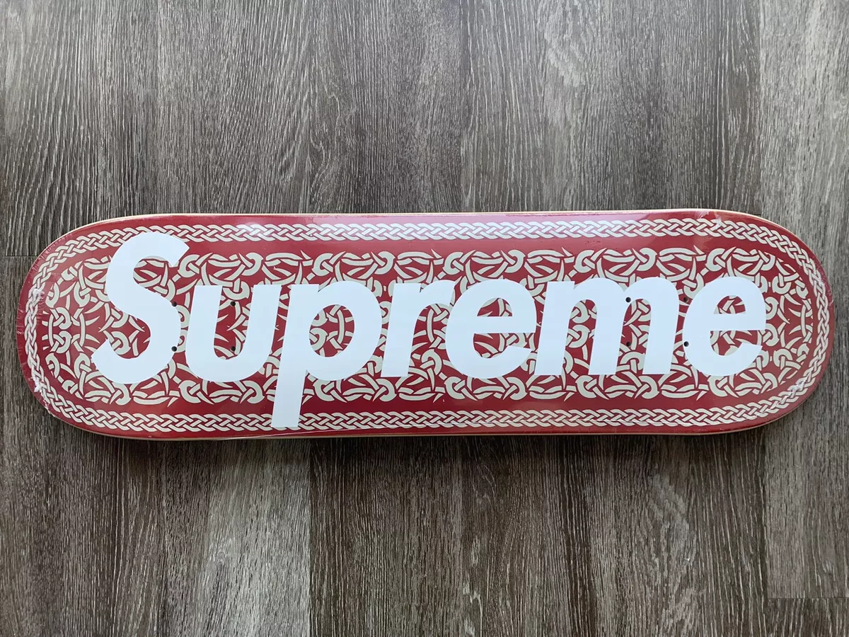 Supreme Celtic Knot Skateboard Deck Red