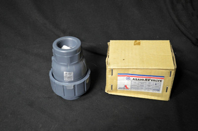 ASAHI AV VALVE TRUE UNION BALL CHECK VALVE 1'' ~ PVC ~ EDPM ~ THREAD TYPE ~