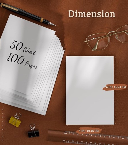 Small Memo Pads 4x6 - 10 Pads, 500 Sheets - Blank Note Pads for Office & School - Picture 4 of 9