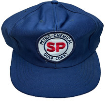 Vintage Southern Pacific Trucker Hat Cap Made In USA 80s 90s Patch Petro Oil RR