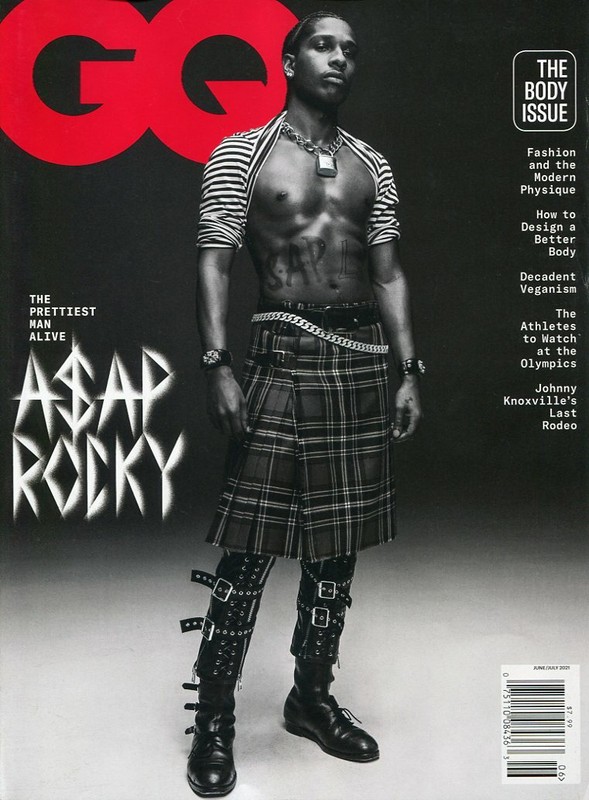 GQ Magazine June/July 2021 - ASAP ROCKY, Nyjah Huston, Johnny Knoxville