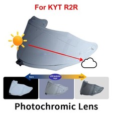 Photochromic Visor Fit For KYT R2R Motorcycle Helmet Lens Shield Glass