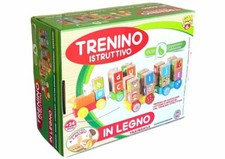 x Trenino Istruttivo In Legno Gioco Giocattolo Bambini sar