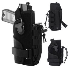 Adjustable Tactical Gun Holster Molle Belt Pistol Holster Bag with 9mm Mag Pouch