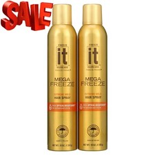 Freeze IT Mega Freeze Hair Spray, Extreme Hold,10 oz, 2 Count