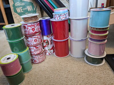 All sorts of NEW Ribbons!! Different colors and sizes!