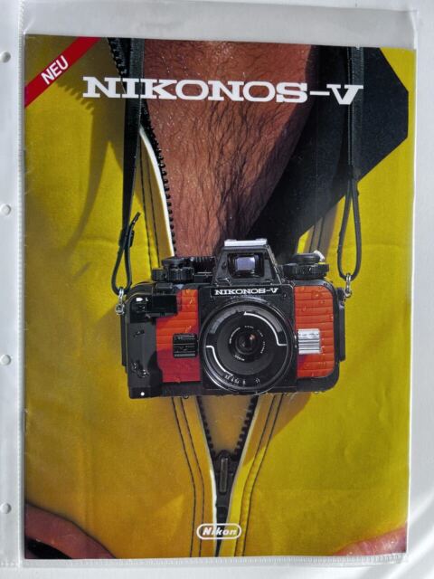 ORIGINAL PROSPEKT (Broschüre) NIKONOS -V 1985 / für Sammler / selten! SN9363