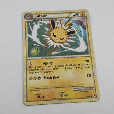 Jolteon 45/95 Non-Holo Uncommon Call of Legends Pokemon Card