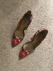 New Guess Floral d’orsay pointy toe stiletto pump heels Size 7.5 — photo 1