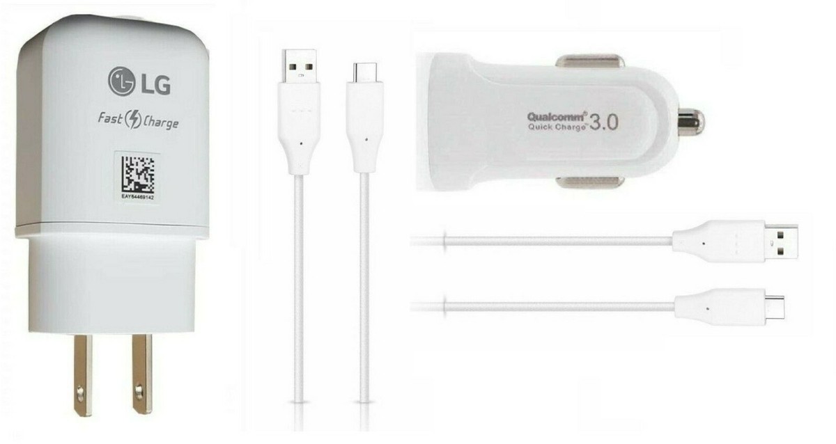 LG OEM Fast Wall Adapter, LG USB-C (Non OEM Car) For LG Stylo  4/4+/5/6/7