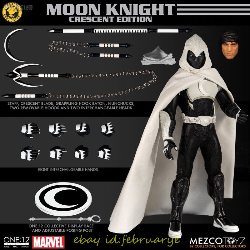 Perfect Mezco Toys 1/12 Collective Moon Knight-Crescent Edition