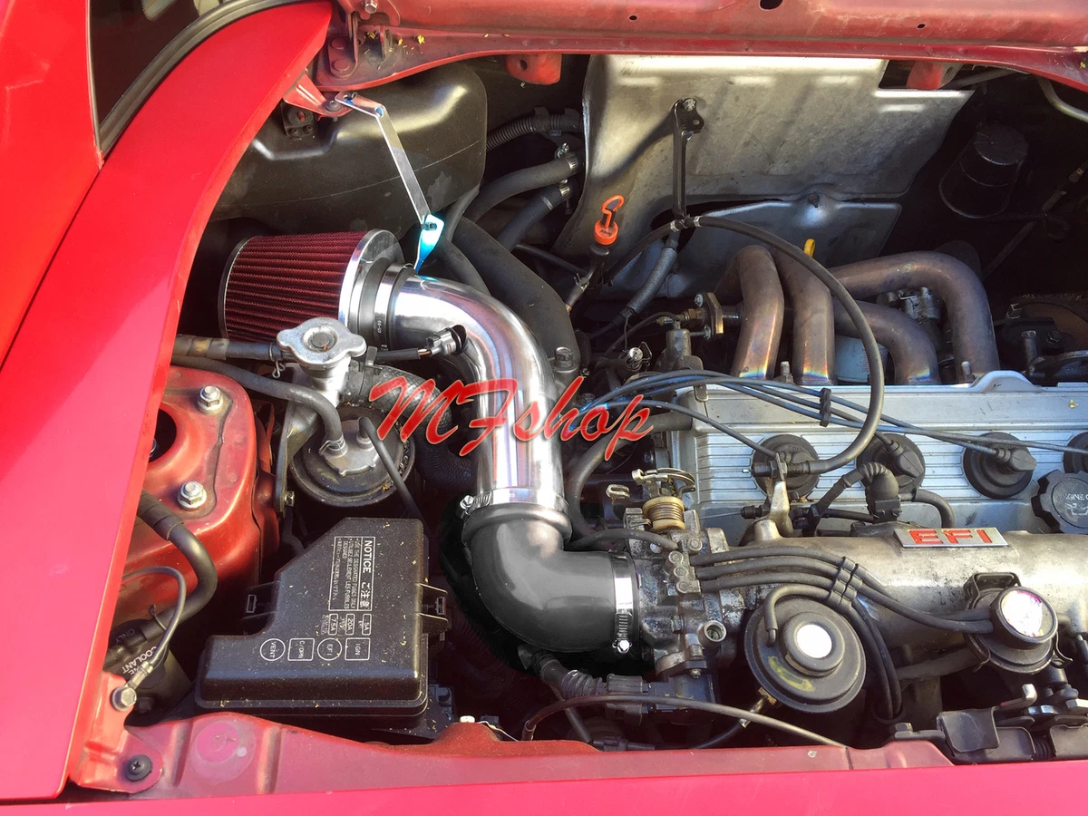 Black Red For 1991 1995 Toyota MR2 2.2L L4 Non Turbo Air Intake Kit Filter