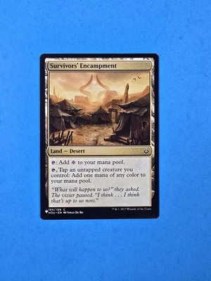 1x Survivors' Encampment Mystery Booster The List Mtg Magic Card Land Mana 184
