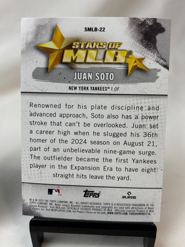 Topps Juan Soto x 3 cards #286, TG-22 & SMLB-22 Heritage /Stars/ Training - Foto 7 di 8