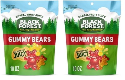 Black Forest Gummy, Bears, Fruit Flavor, Deliciously Juicy, Made with Real Fruit