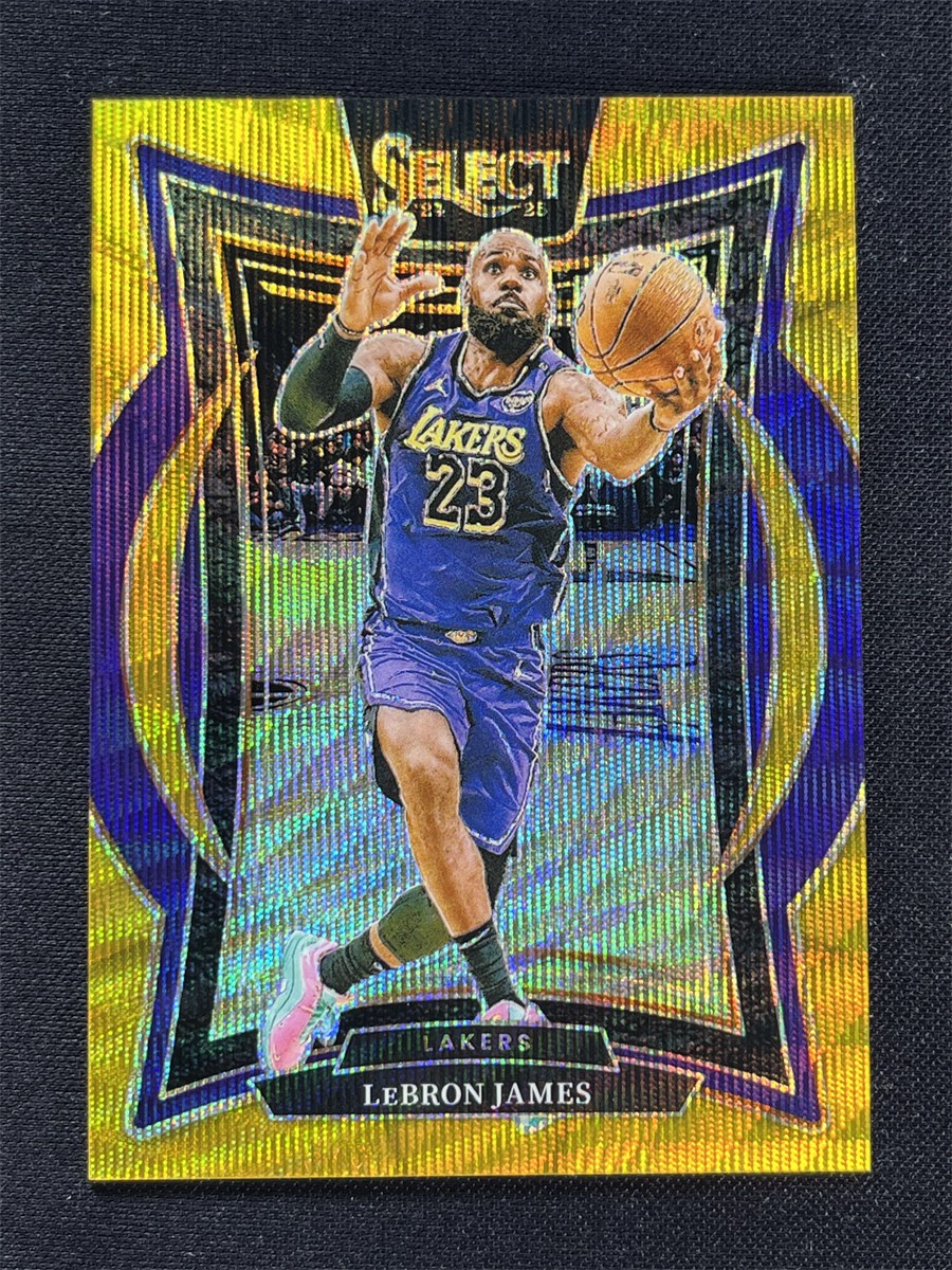 6/10 JSY# 1/1 ! 2024-25 Panini Select LeBron James #54 Concourse Gold Wave Prizm